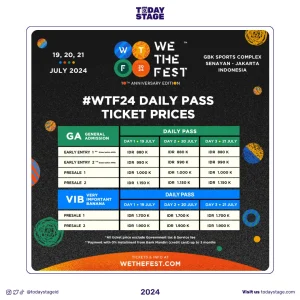 We The Fest 2024 Daily Pass Tickets on Sale Starting at IDR 880,000