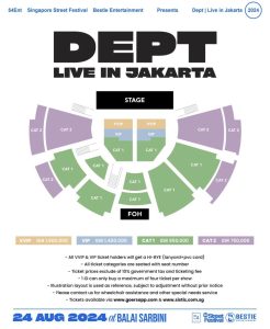 DEPT Concert in Jakarta is Next Month, Here’s The Ticket Prices!