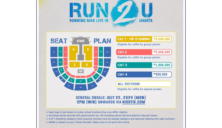 running man ticket prices