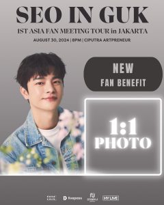 Can Take Photos Together, Seo In Guk Fan Meeting Tickets in Jakarta Start at IDR 1 Millions!