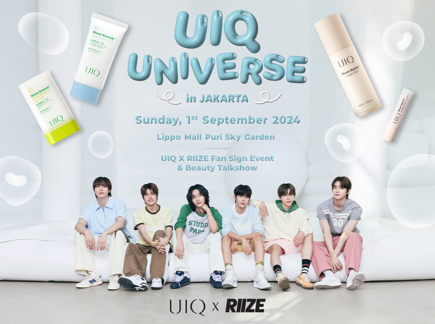 New UIQ K-Beauty Brand Holds Big Launch Event with RIIZE at Lippo Mall Puri