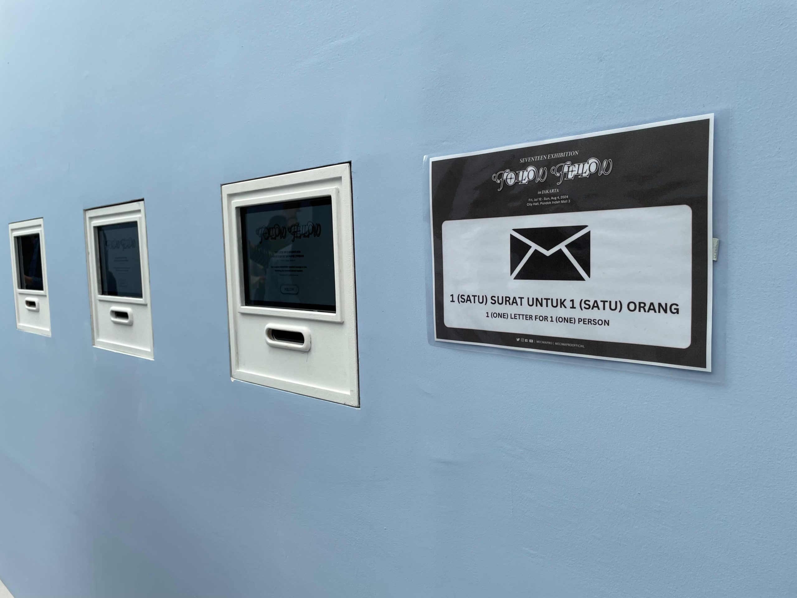 Bring Home a Love Letter at SEVENTEEN FOLLOW FELLOW Exhibition in Jakarta