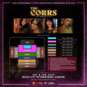 Complete List of The Corrs Ticket Prices and Sales Schedule