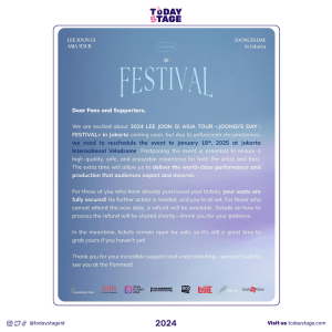 Lee Joon Gi’s Fan Meeting in Jakarta Postponed to January 2025