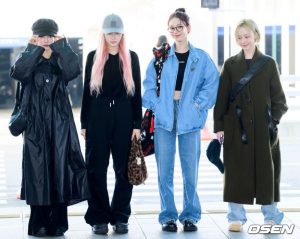 aespa to Hold Meet and Greet Tomorrow, Members Spotted at Incheon Airport on Their Way to Indonesia  aespa
