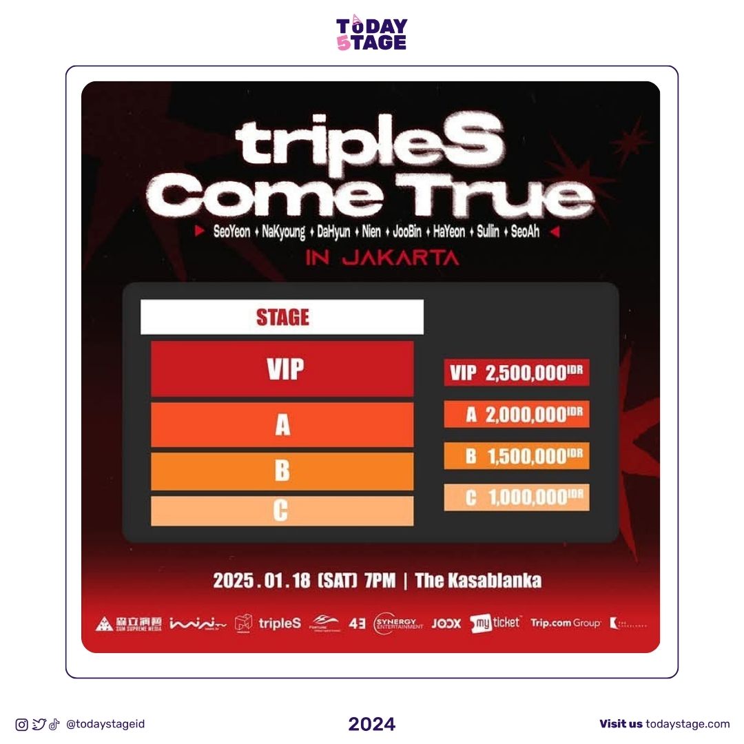 Ticket Prices for TripleS Concert in Jakarta, Starting from IDR 1 Million