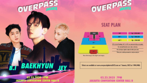 Here’s What You Need to Prepare to See Baekhyun, B.I, and Jey at OVERPASS Jakarta!