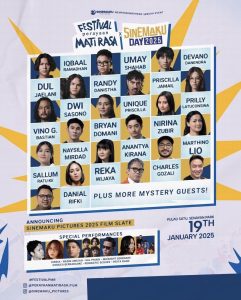 Sal Priadi and Nadin Amizah to Liven Up the Perayaan Mati Rasa X Sinemaku Day 2025 Festival