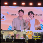 The Excitement of Wonwoo and Mingyu SEVENTEEN at Allo Bank Hangout