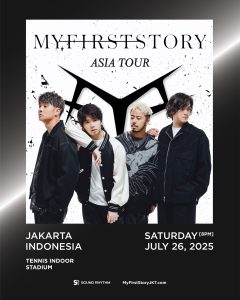 MY FIRST STORY Announces First-Ever Concert in Indonesia Saturday, 26 July 2025 – Tennis Indoor Senayan, Jakarta Tickets are available at MyFirstStory.com