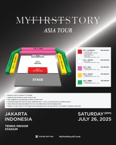 MY FIRST STORY – Ready to Hold Their First Concert in Indonesia Saturday, July 26, 2025 at Tennis Indoor Senayan, Jakarta