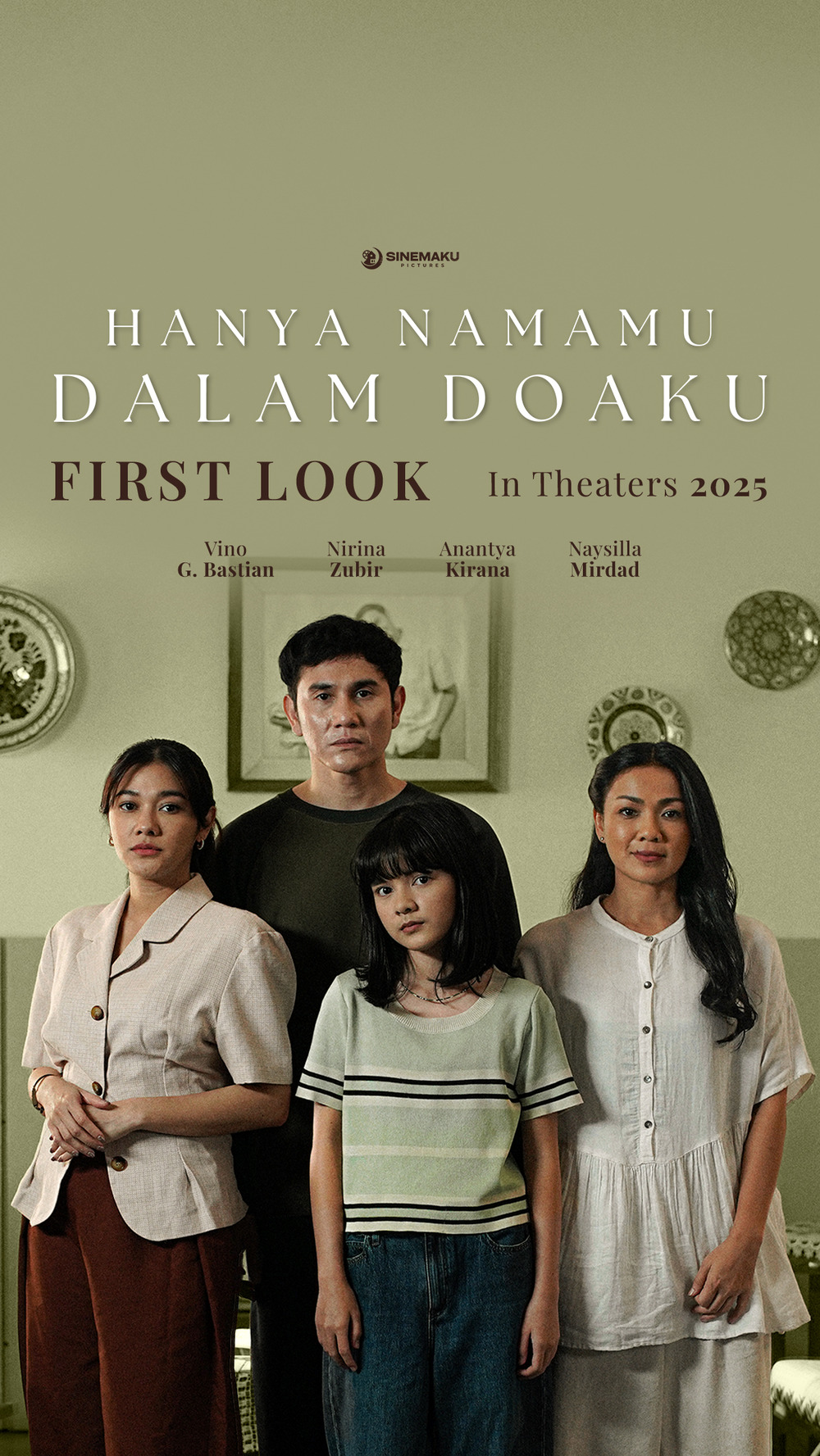 Sinemaku Pictures Releases First Look of Hanya Namamu Dalam Doaku, Featuring a Heartwarming Family Drama in 2025