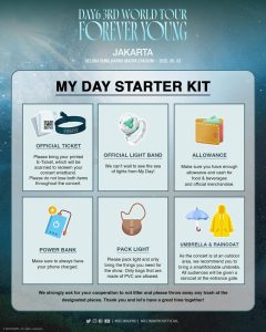 Things do you have to bring in DAY6 3rd Concert Forever Young in Jakarta! from the small to the necessary!