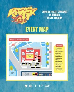 Event Map and Merchandise for “BOYNEXTDOOR TOUR ‘KNOCK ON Vol.1’ IN JAKARTA”