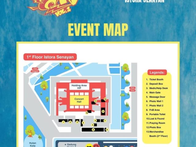 Event Map and Merchandise for “BOYNEXTDOOR TOUR ‘KNOCK ON Vol.1’ IN JAKARTA”