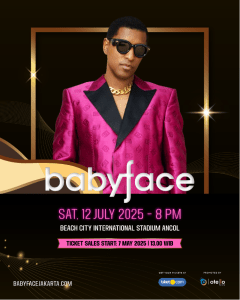 Don’t Miss It! Starting Today at 1:00 PM WIB Babyface Concert Tickets in Jakarta Only at babyfacejakarta.com Get Ready to Buy Before They Sell Out!