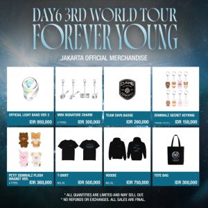 Ready to bring in extra money, DAY6 Tour Forever Young in Jakarta provides Official Merch!