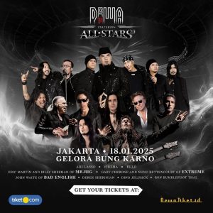 DEWA 19 ALL STARS 2.0 RETURNS WITH 5.5 EXTRA SURPRISE PROMO FOR ALL BALADEWA & BALEDEWI 20% OFF CONCERT TICKETS PLUS BUY 5 GET 5 OFFICIAL ALL STARS JERSEYS FREE!