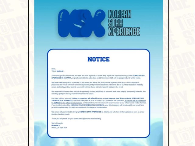 KSX Jakarta Postponed: Promoter Offers Refunds & 2D1N Hotel Compensation for Surabaya Show