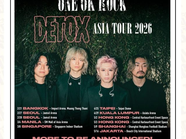 ONE OK ROCK to Visit Jakarta for Detox Asia Tour 2026