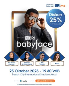 2 Days to Go: “With Love From BRI Presents Babyface Live in Jakarta 2025” Featuring Special Guests: Raisa, Marcell Siahaan, Rio Febrian, and Sammy Simorangkir