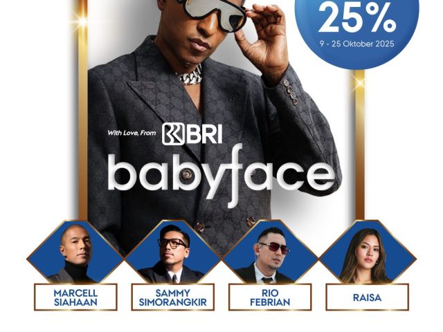 One Week to Go: “With Love From BRI Presents Babyface – Live in Jakarta 2025” Get Up to 25% Off Tickets at www.babyfacejakarta.com!