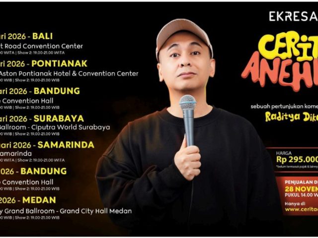 Raditya Dika Announces “Cerita Anehku” Stand-Up Comedy Tour Across Six Major Cities Outside Jakarta