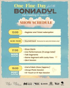 For the First Time in Indonesia, Bonnadol is Ready to Meet Fans in Jakarta Through “One Fine Day with BONNADOL” Fanmeeting