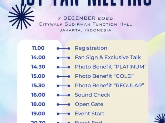 Pond Ponlawit Holds His First Fan Meeting in Jakarta: Full Schedule & Event Guidelines!