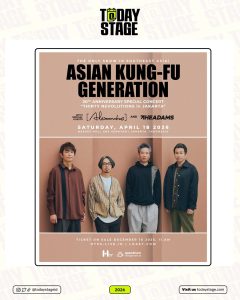 ASIAN KUNG-FU GENERATION Celebrates 30 Years of Career with a Spectacular Concert in Jakarta, Featuring [Alexandros] and The Adams as Special Guests