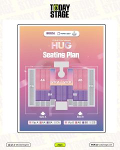 Finally Revealed! Seating Plan for HUG K-POP Concert by K-Life & K-Live Indonesia 