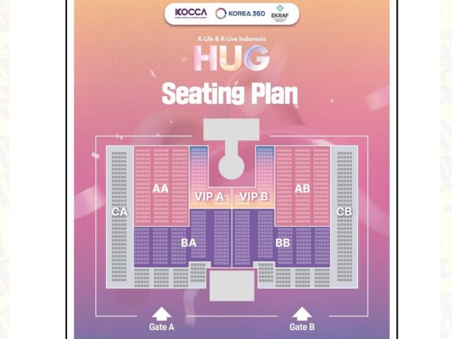 Finally Revealed! Seating Plan for HUG K-POP Concert by K-Life & K-Live Indonesia 