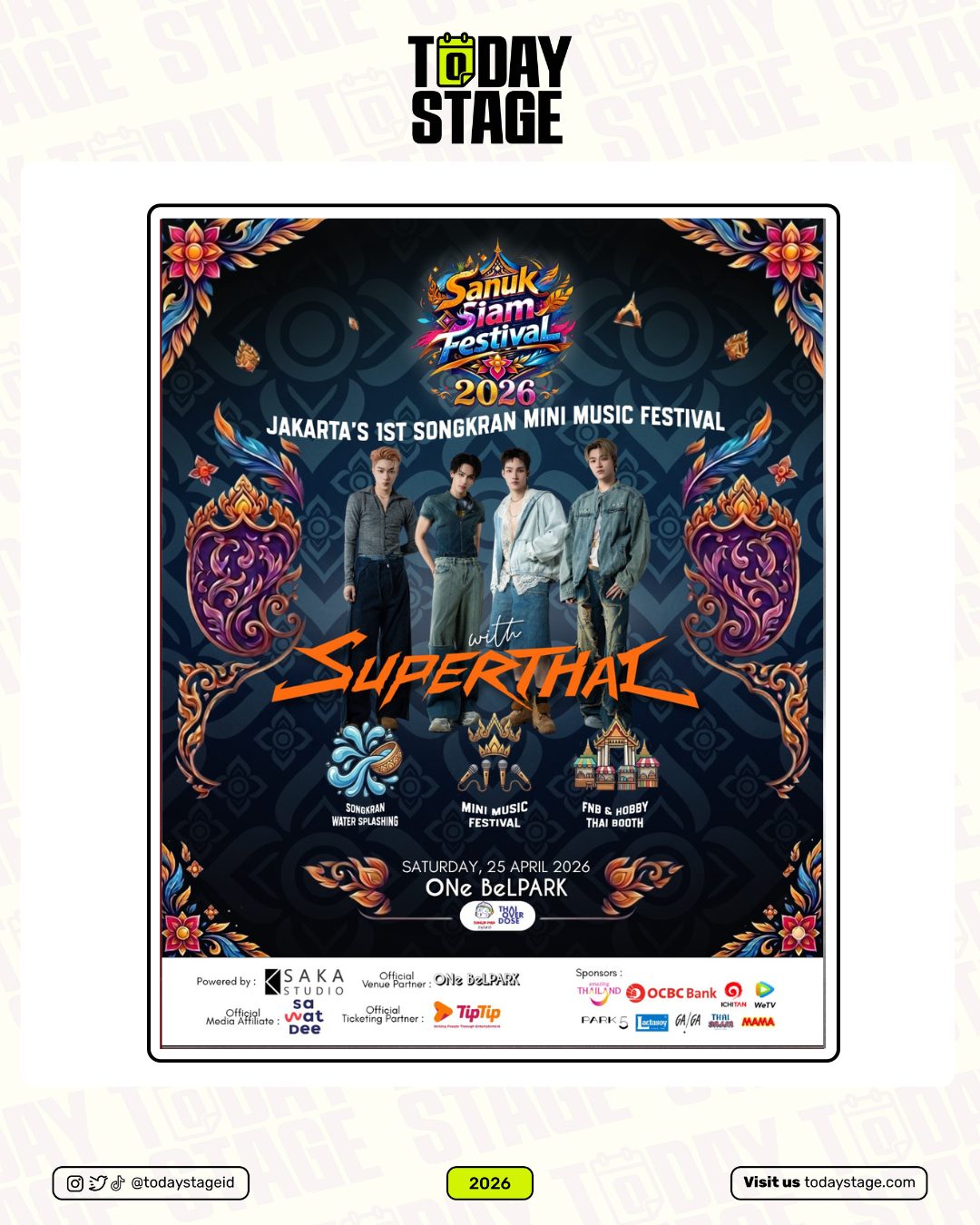 Sanuk Siam Festival 2026: A Vibrant Fusion of Songkran, Music, and Thai Pop Culture in Jakarta