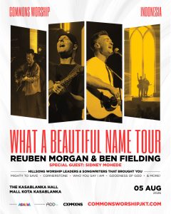 Color Asia Live Presents Commons Worship (CXMMXNS) Titled “What A Beautiful Name Tour”  at The Kasablanka Hall Jakarta, August 5, 2026