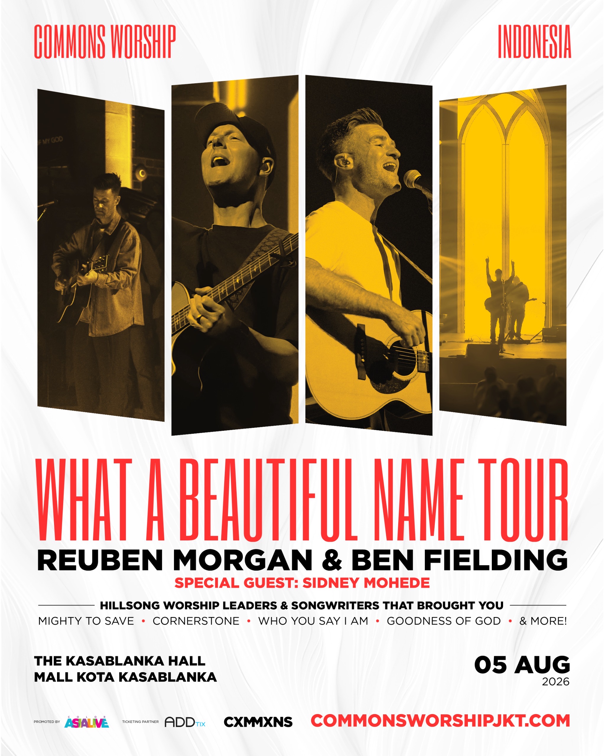 Color Asia Live Presents Commons Worship (CXMMXNS) Titled “What A Beautiful Name Tour” at The Kasablanka Hall Jakarta, August 5, 2026