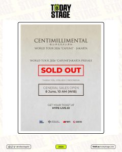 CENTIMILLIMENTAL, THE VOICE BEHIND ANIME GIVEN, PERFORMS LIVE IN JAKARTA — PRESALE SOLD OUT, JUNE 8 GENERAL SALE IS THE LAST CHANCE