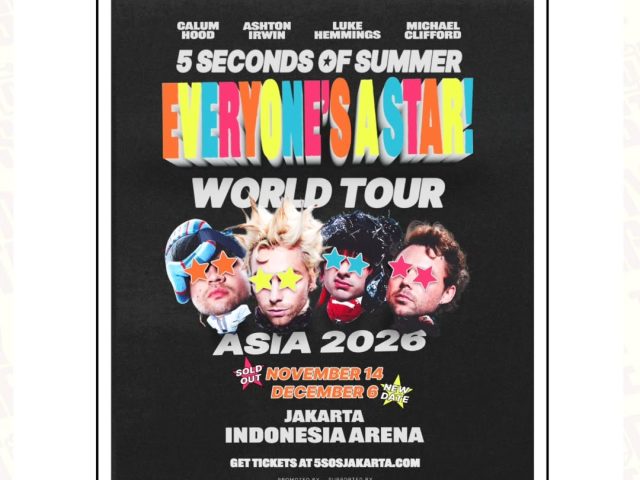 Due to Overwhelming Demand, 5 Seconds of Summer Adds Jakarta Encore Show for “Everyone’s A Star!” World Tour Asia 2026