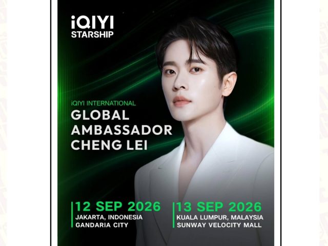 C-Drama Fans, Get Ready! iQIYI Reveals How You Can Meet Cheng Lei in Jakarta This September