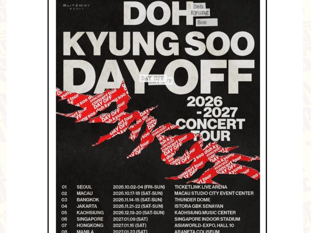 Doh Kyung Soo Announces DAY OFF Solo Concert in Jakarta for November 2026